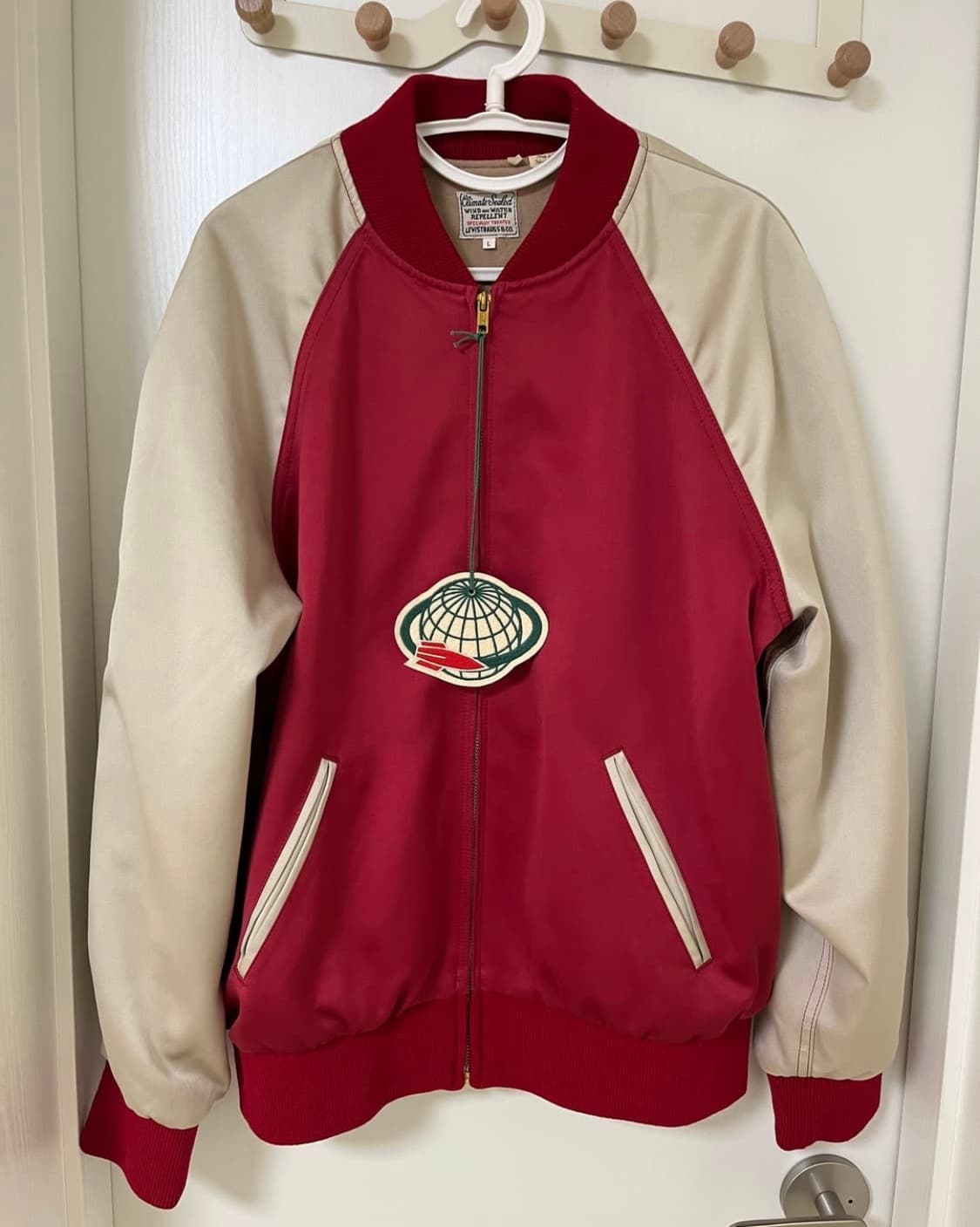 lvc 봄버 자켓 새틴 스카쟌 스카잔 50s 복각 빈티지 상품이미지2