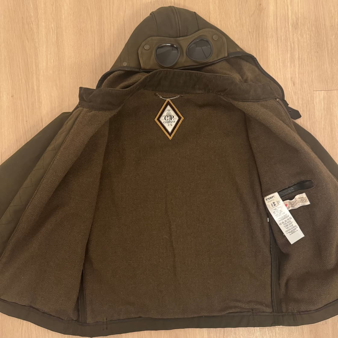 CP 컴퍼니 The British Millerain 캔버스 고글 왁스자켓 상품이미지5