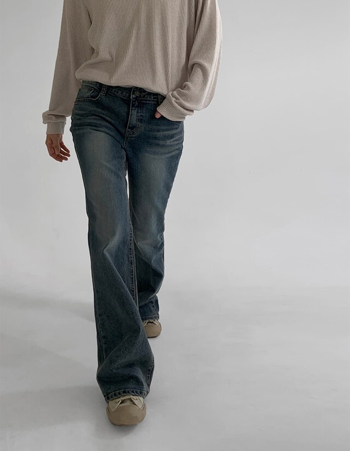 세미 로우라이즈 데님 상품이미지2