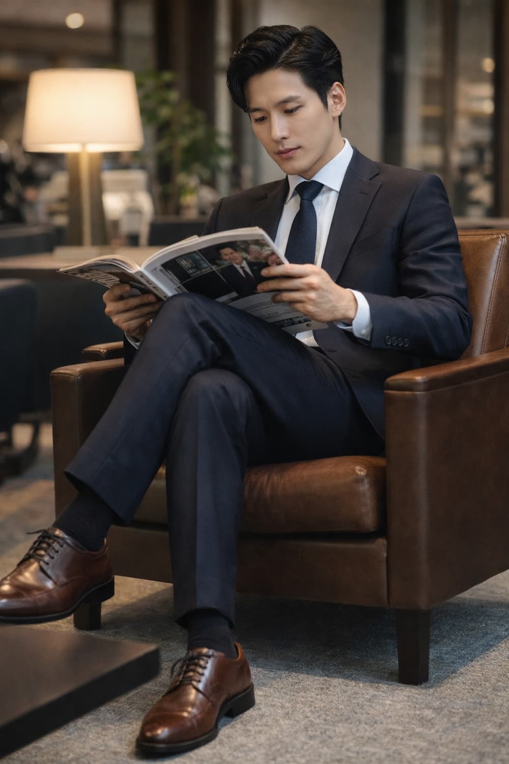 Renoma 레노마 남성 브라운 구두 260mm 상품이미지1