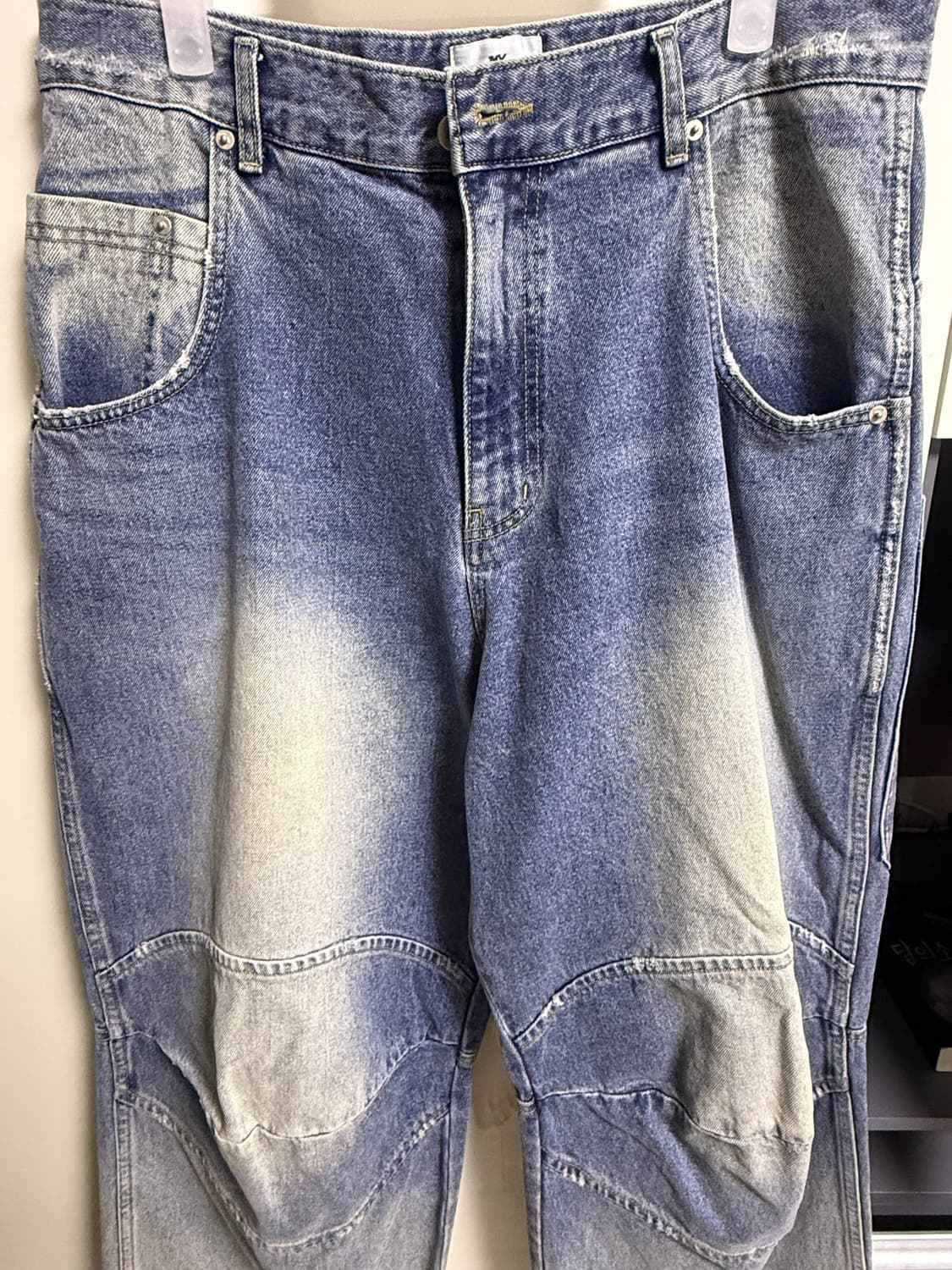 [M] MJD 3D KNEE DENIM PANTS BLUE 상품이미지3