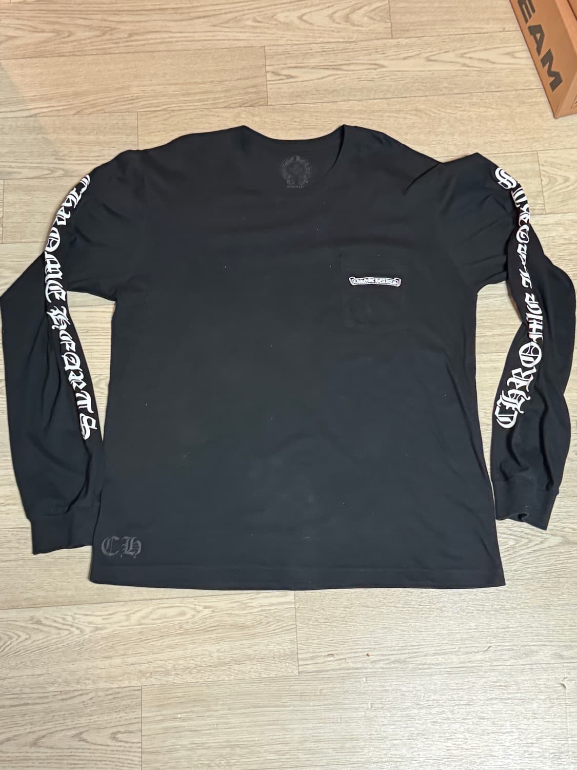 크롬하츠 스크롤라벨 롱슬리브 블랙 XL 상품이미지6
