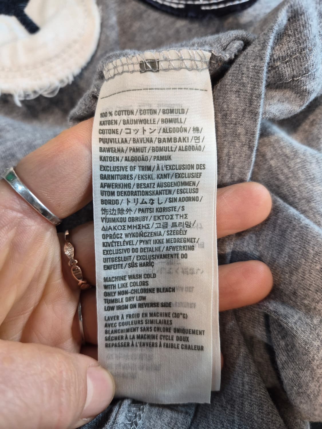 Abercrombie&Fitch 샌들 반팔 티셔츠 그레이 상품이미지6