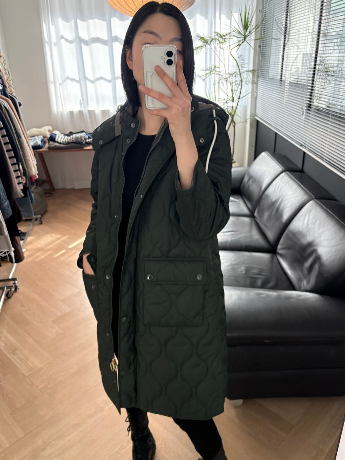바버 알렉사청 퀼팅 코트 상품이미지9