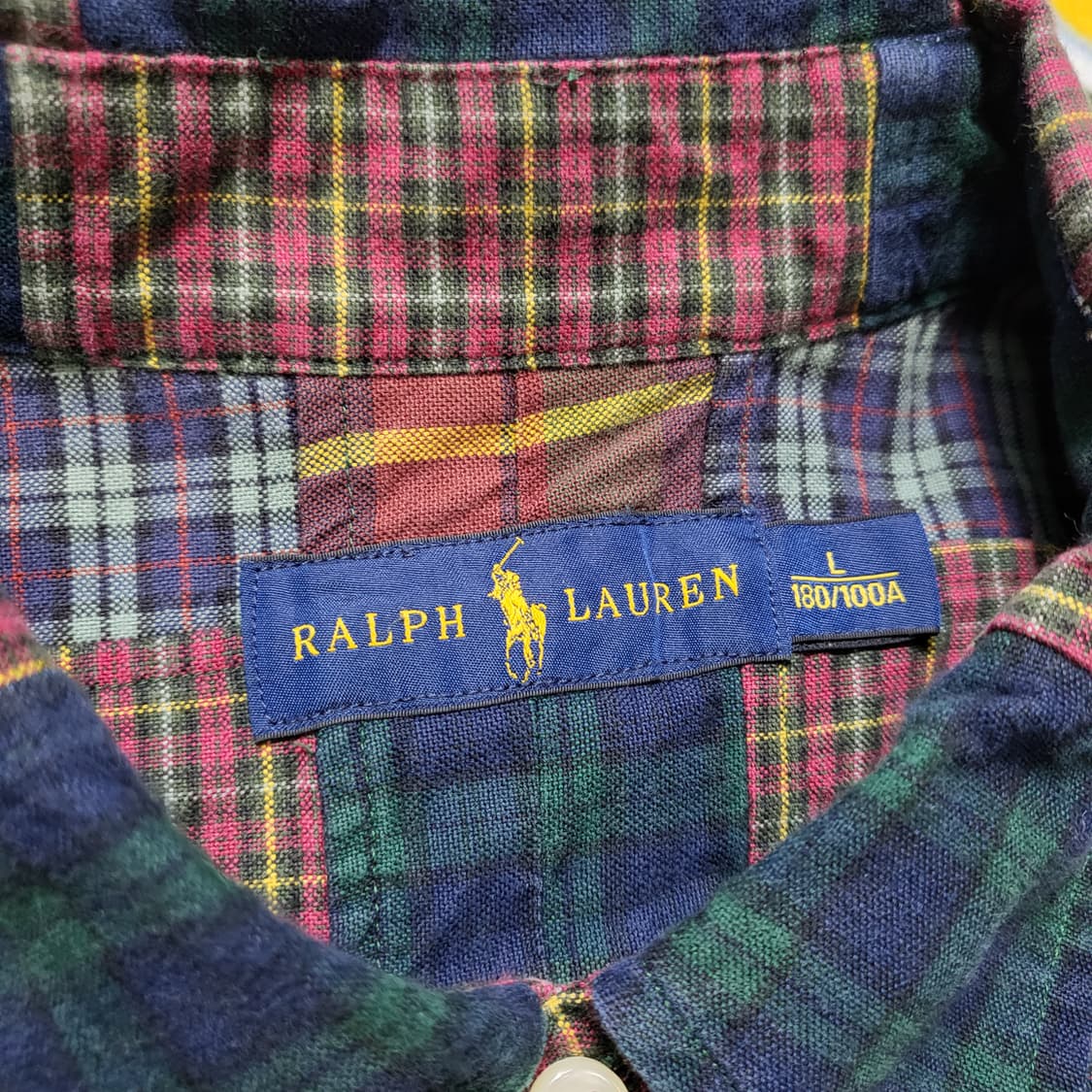 폴로 패치워크 셔츠 상품이미지3