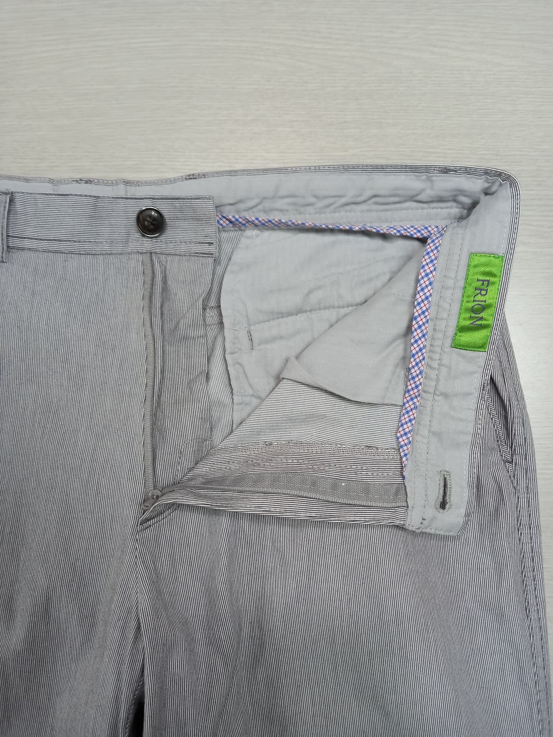 32 FRION 봄여름용 스판 일자 면바지 그레이 32-379 상품이미지6