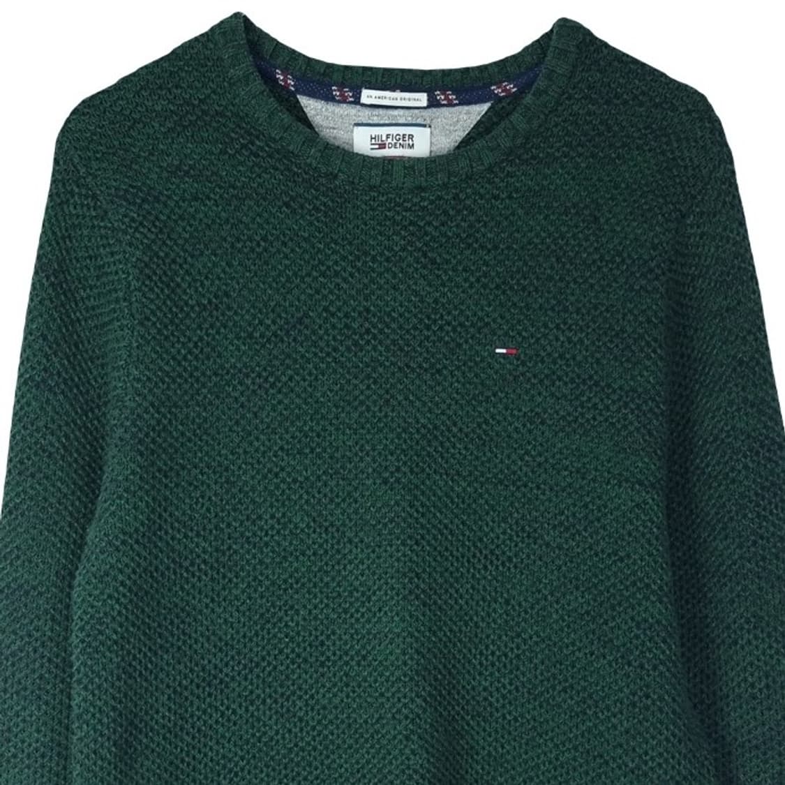 [타미힐피거] 로고 자수 크루넥 니트 M18341 상품이미지4