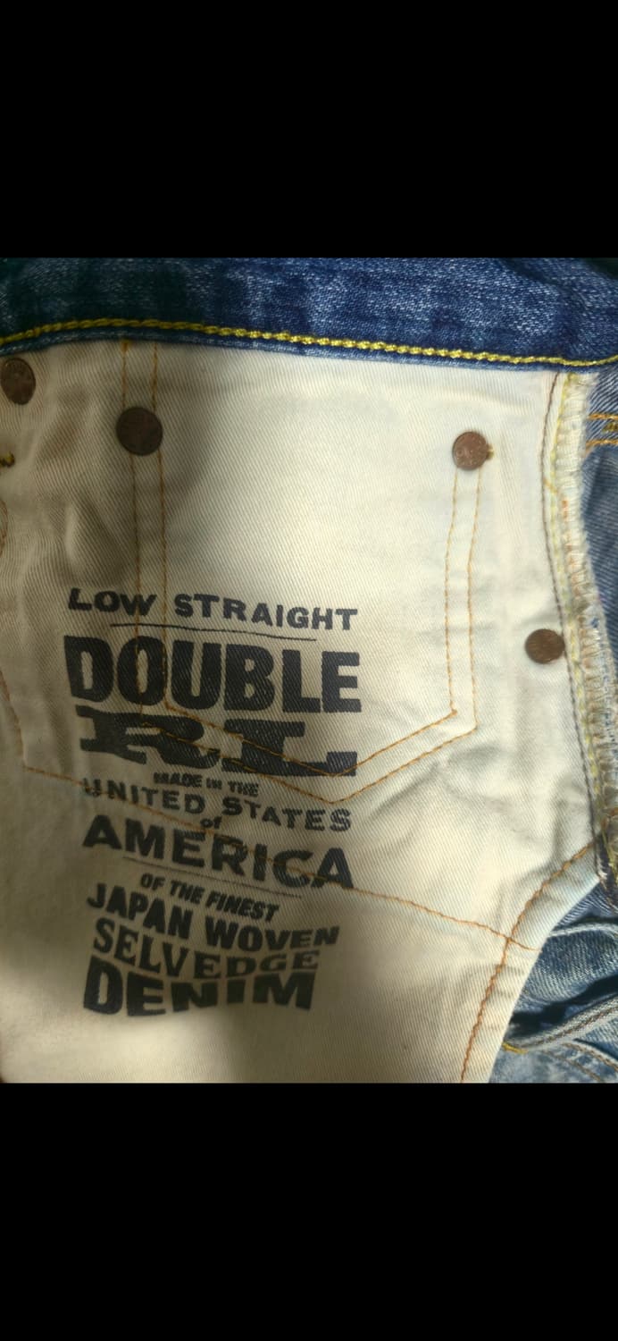 rrl 힐 탑 워시 로우 스트레이트 워싱데님 32/30 상품이미지5