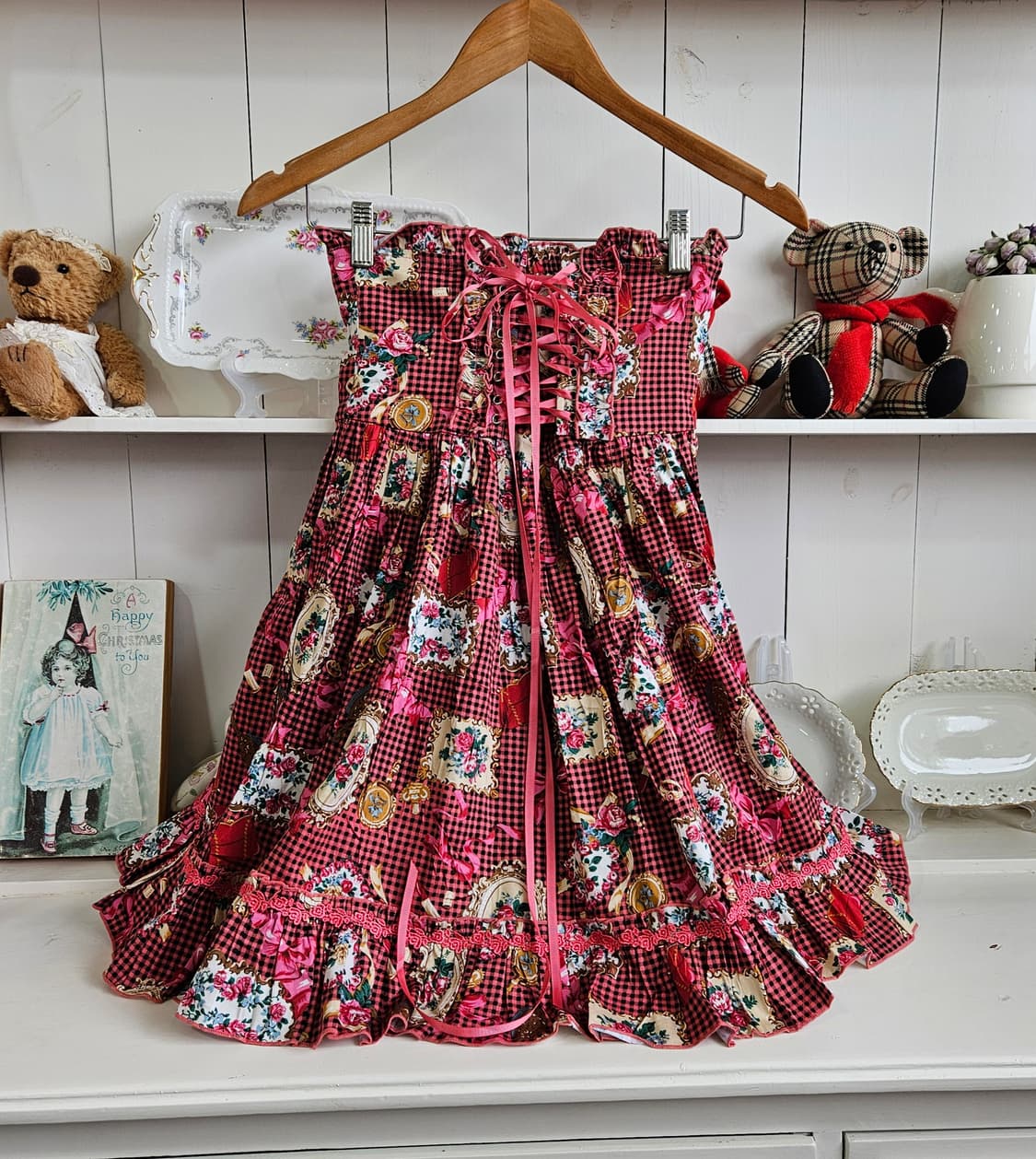 바디라인 로즈 코르셋 튜브탑 스커트 상품이미지1