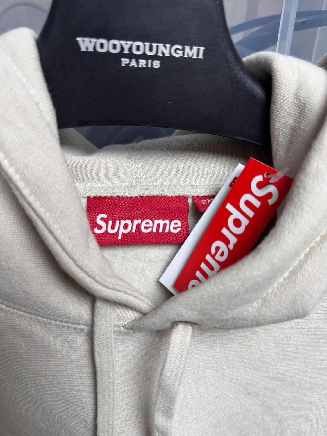 슈프림 24fw 박스로고 후드 샌드 XL 상품이미지3