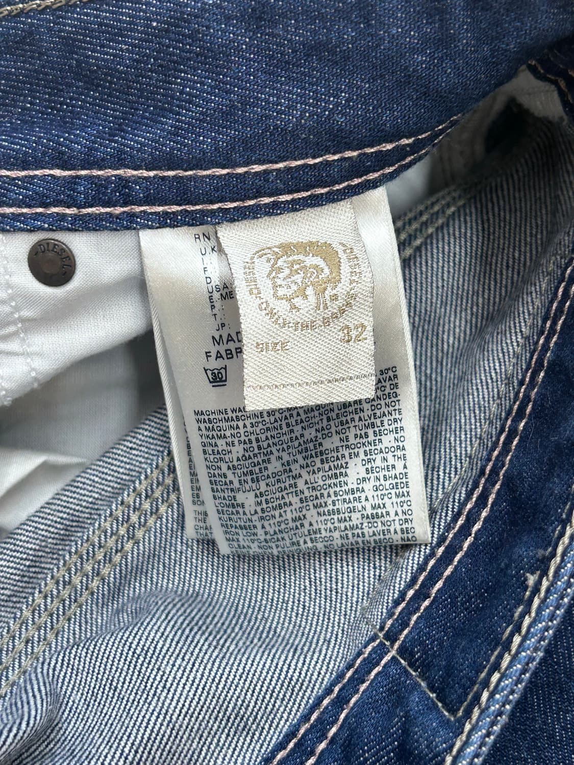 [32]Diesel Industry KROOLEY 워시드 데님 팬츠 상품이미지7
