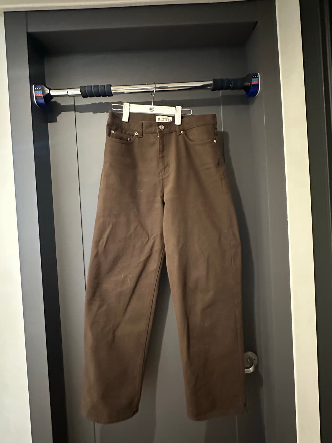 렉토 25 ss 레귤러 핏 브라운 데님 (M) 상품이미지1