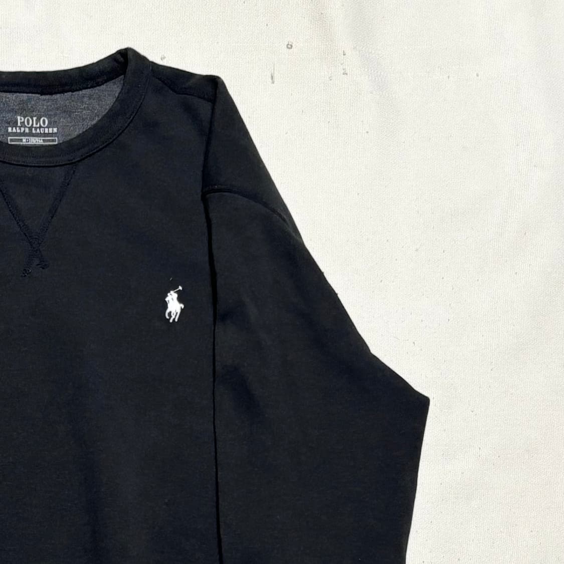 M 폴로랄프로렌 화이프 포니 블랙 맨투맨 상품이미지1