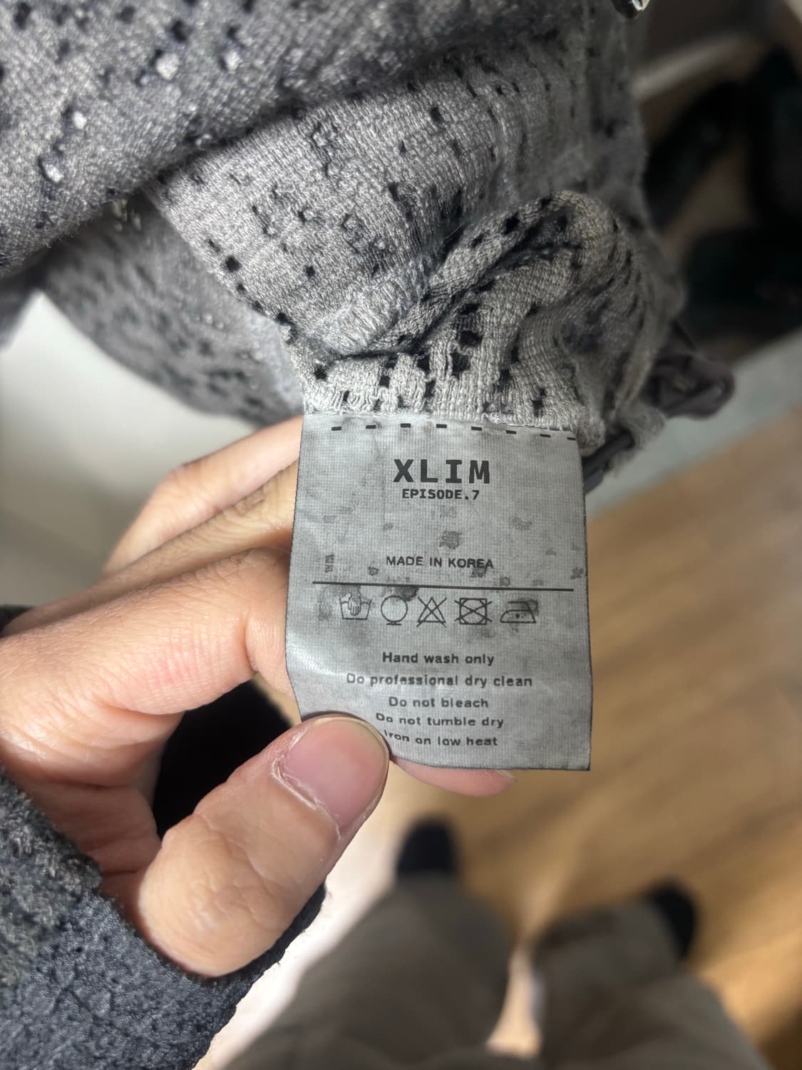 [XS] XLIM EP.7 01 후드집업 블랙 상품이미지2