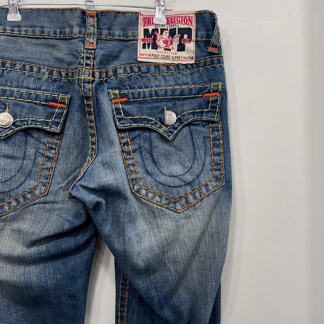 트루릴리전 MVP 컬러 스티치 데님팬츠 상품이미지1