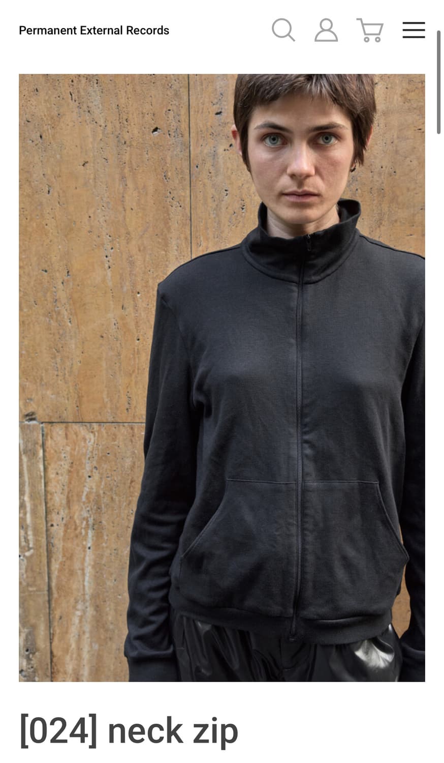 머듈 넥집 neck zip 블랙  상품이미지2