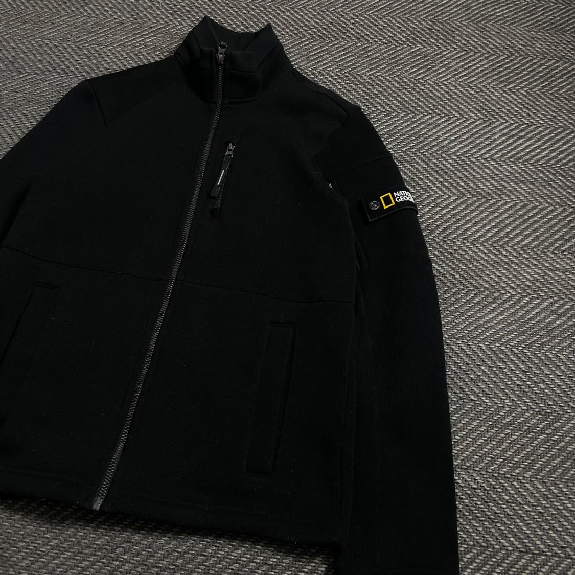 내셔널지오그래픽 와펜 로고 니트 집업 y 4746 상품이미지4