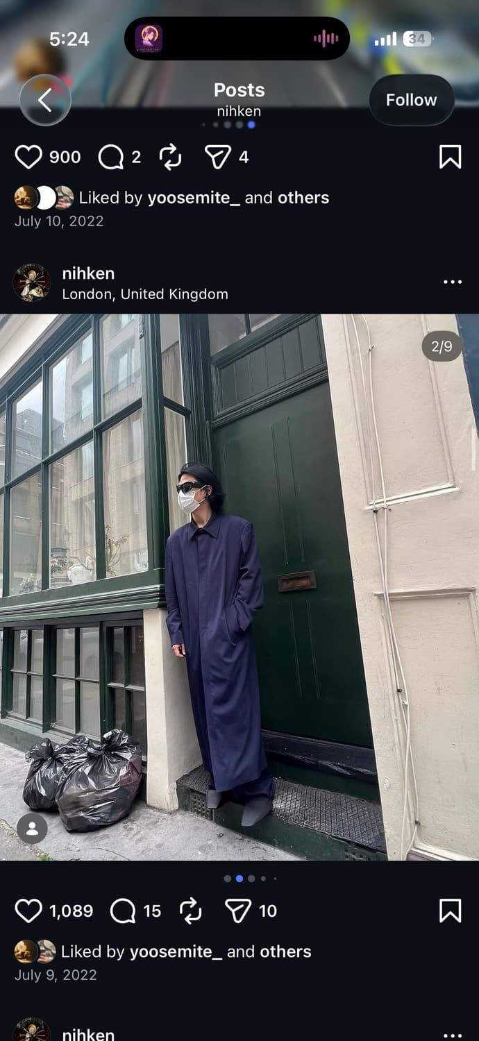 ss21 발렌시아가 플루이드 카코트 상품이미지2
