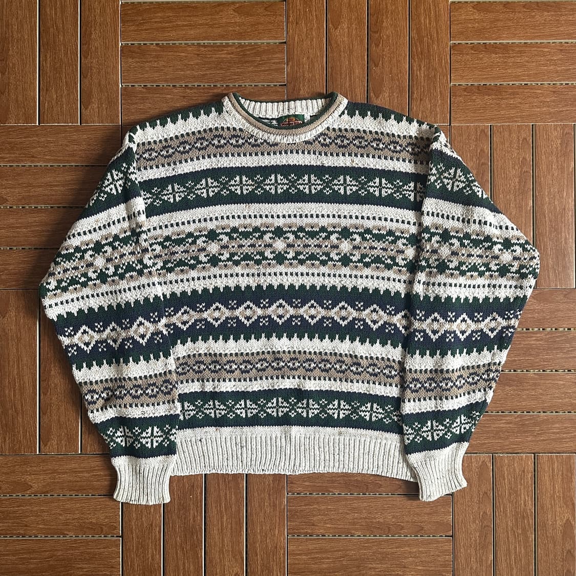 The woolen mill fairisle knit sweater 상품이미지1