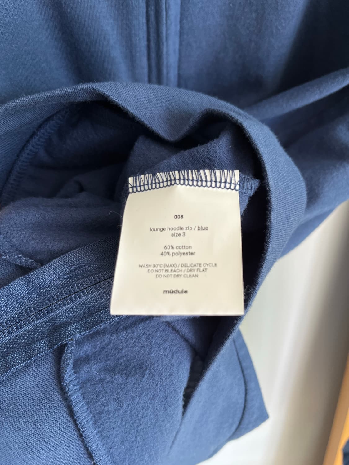 Mudule 008 lounge hoodie zip blue 3 상품이미지3