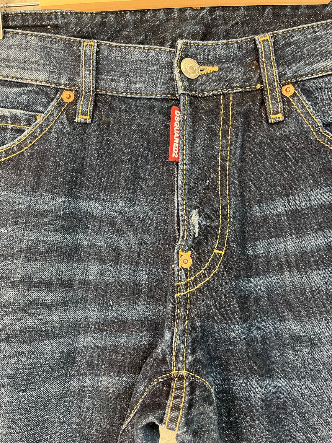 디스퀘어드2 남성 데미지 워싱 청바지 46 정품 상품이미지3