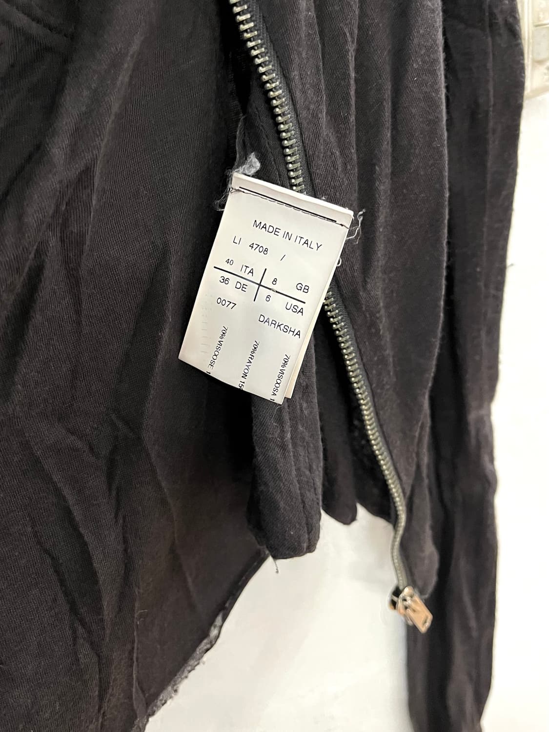 릭오웬스 릴리스 오버 슬리브 드레이프 집업 상품이미지5