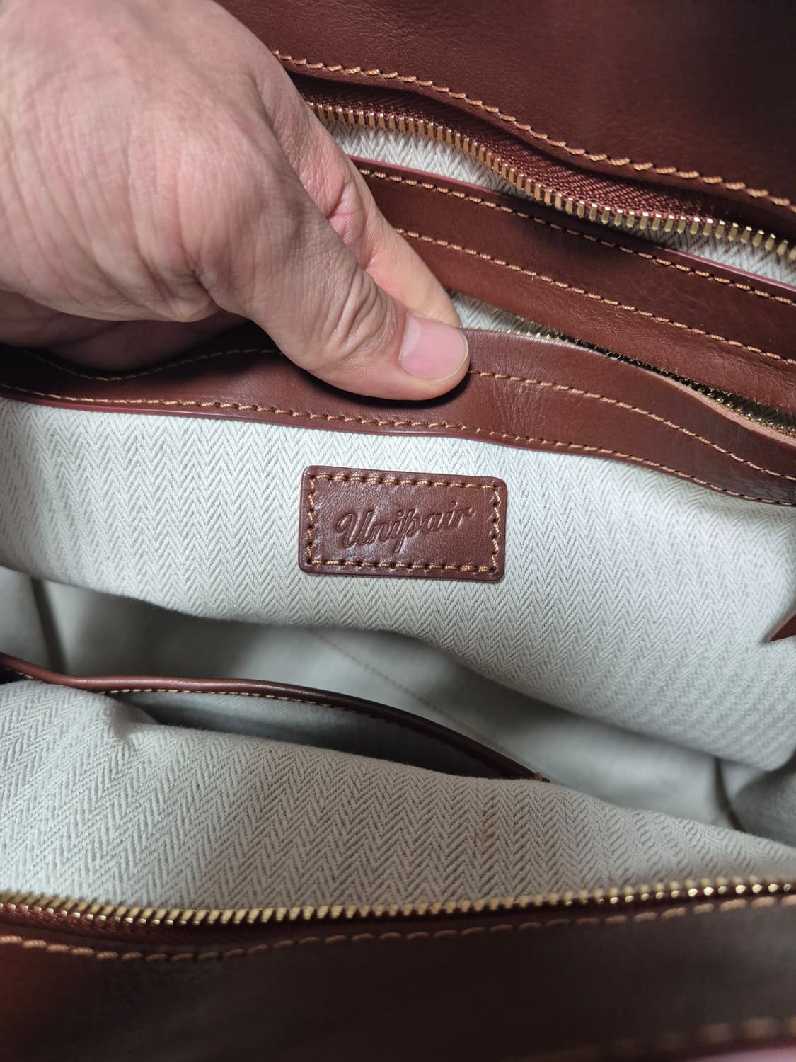 유니페어 토트백 탄 컬러 상품이미지5