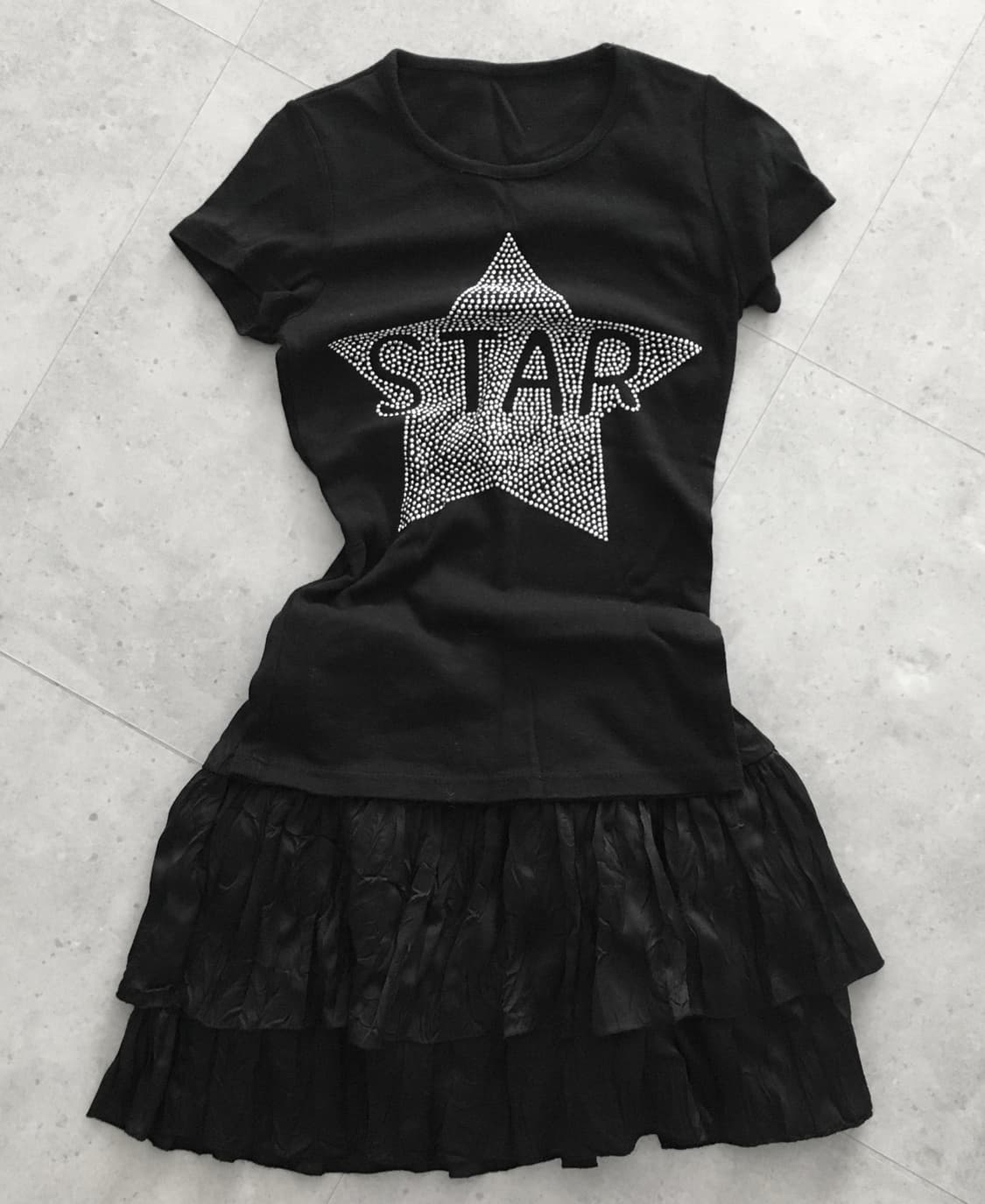 Vintage y2k star cubic t shirt 상품이미지1