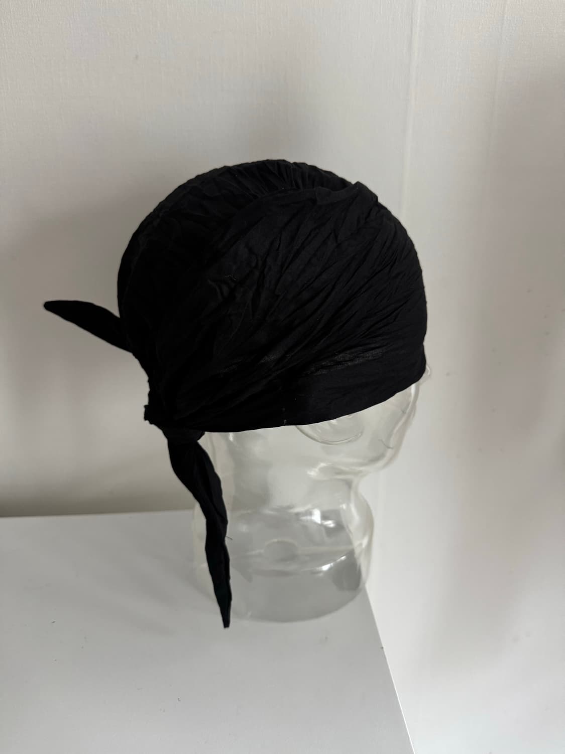 링클 기본 뒷밴딩 스트랩 듀렉 헤어두건 비니 상품이미지7