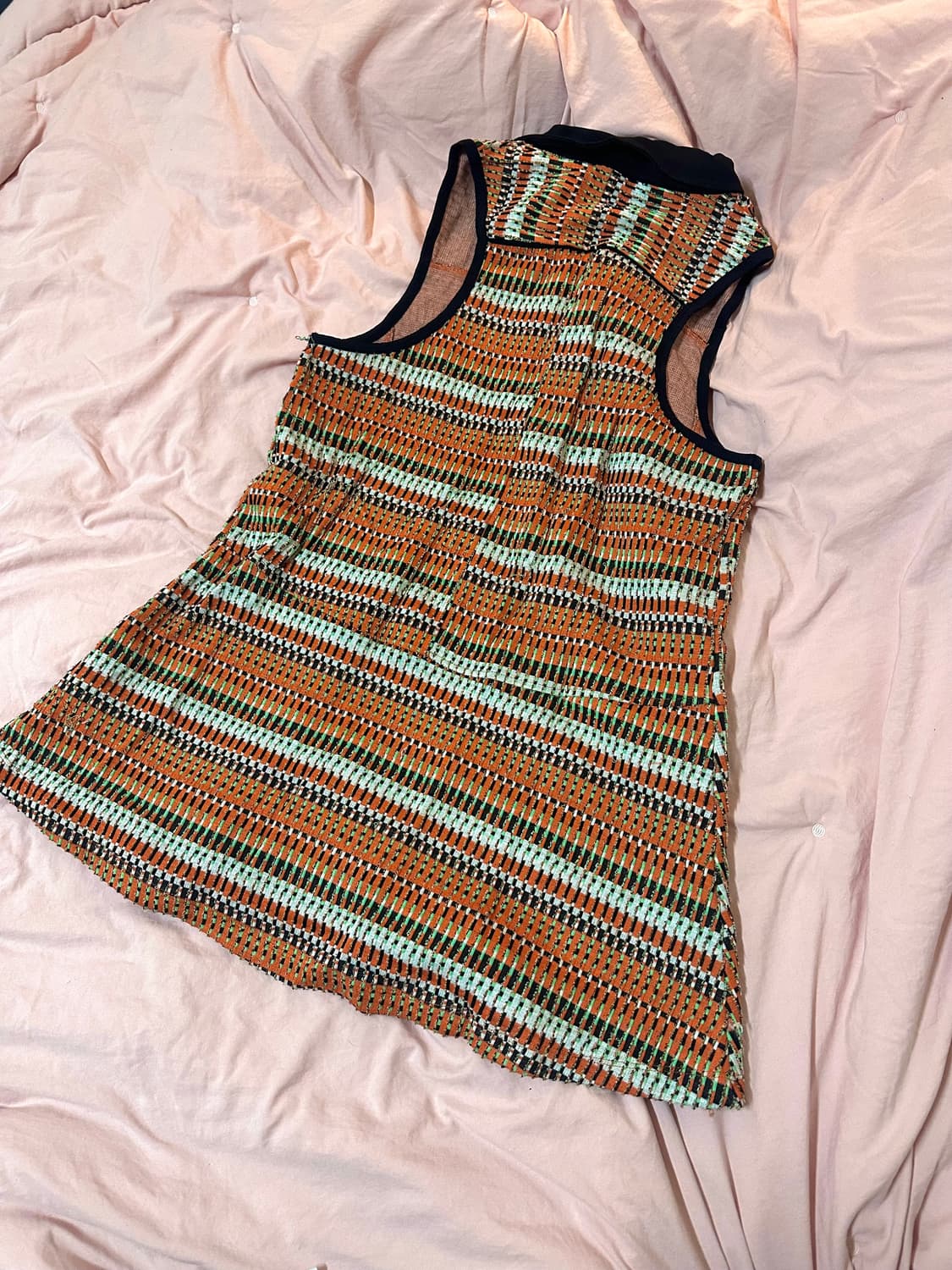 트위드 카라 원피스 상품이미지2