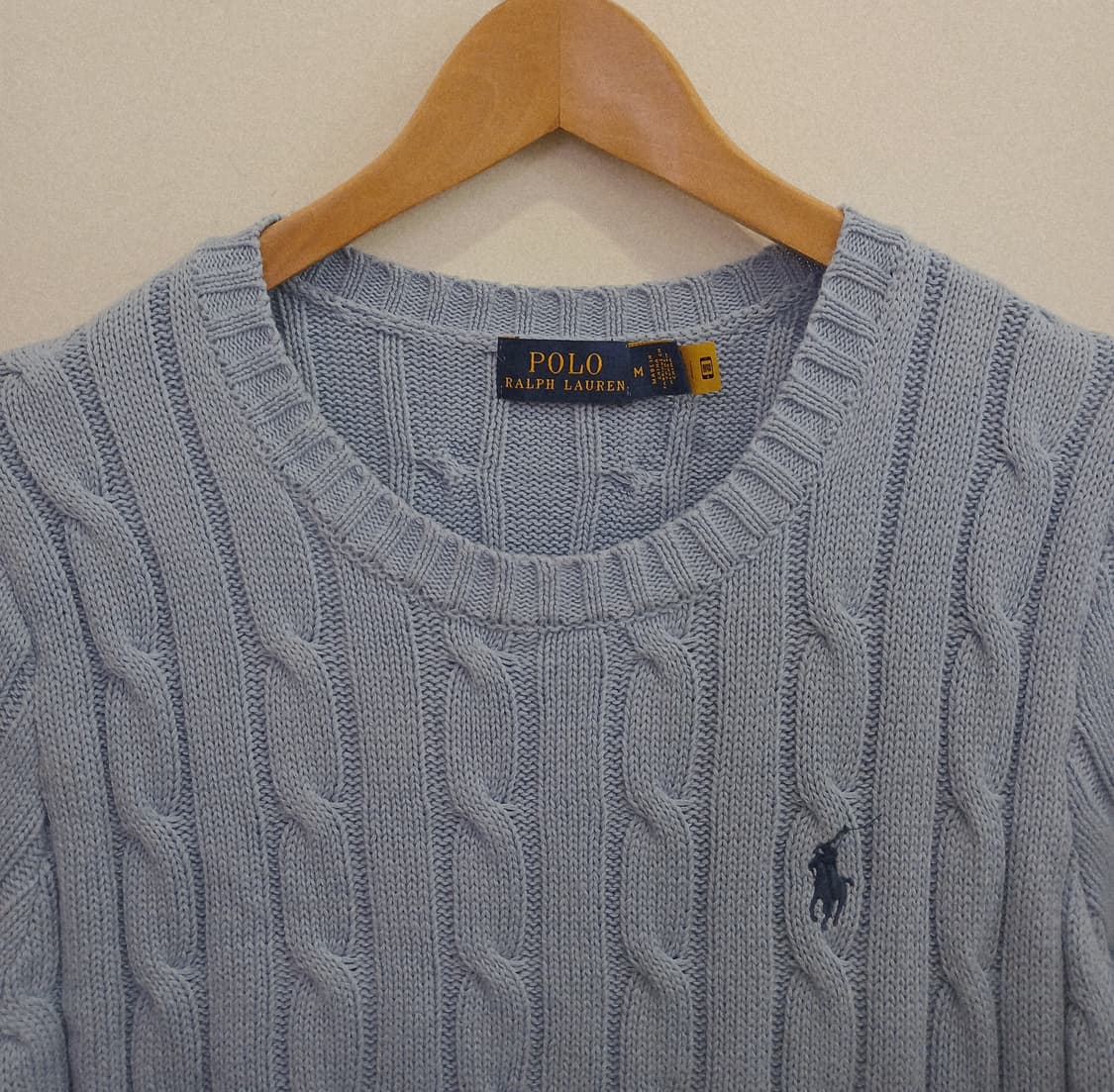 랄프포렌폴로 반팔케이블니트 M 상품이미지2