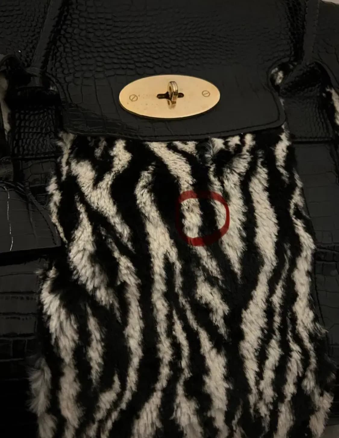 빈티지 Y2K 호피 퍼 토트백 상품이미지6