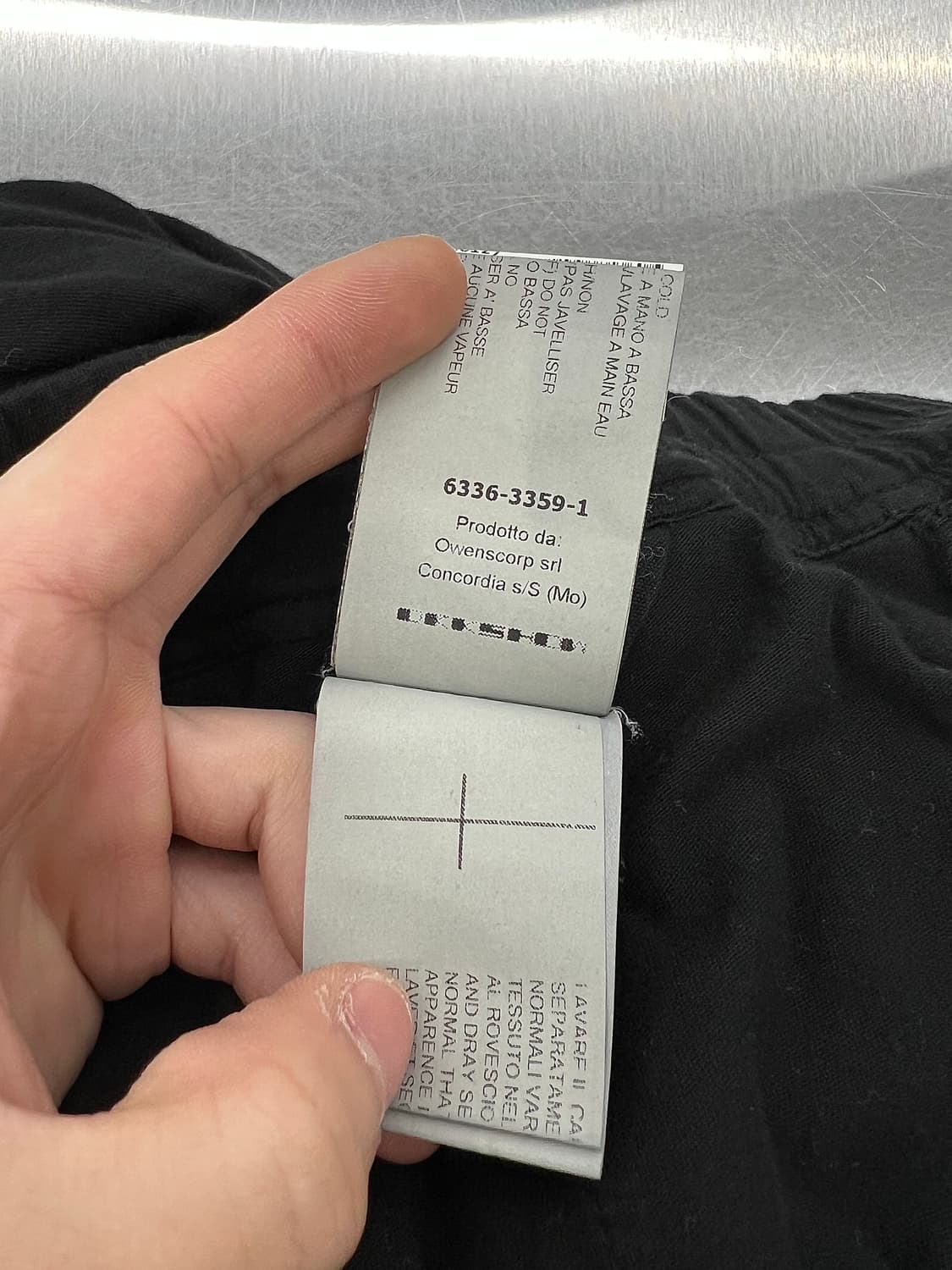 릭 오웬스 다크 쉐도우 프리즈너 드로스트링 코튼 배기 팬츠 상품이미지10