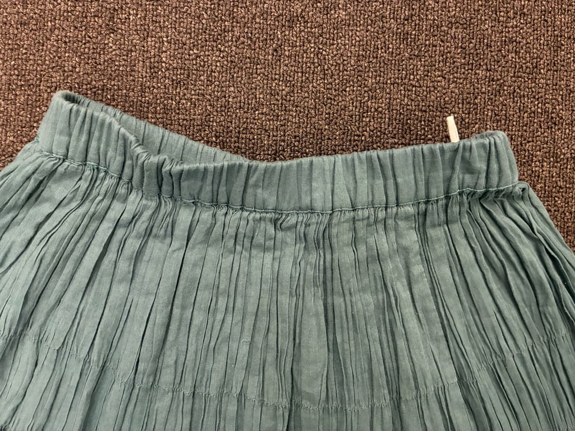 M)Japanese vintage 여성 플리츠 롱스커트 상품이미지5
