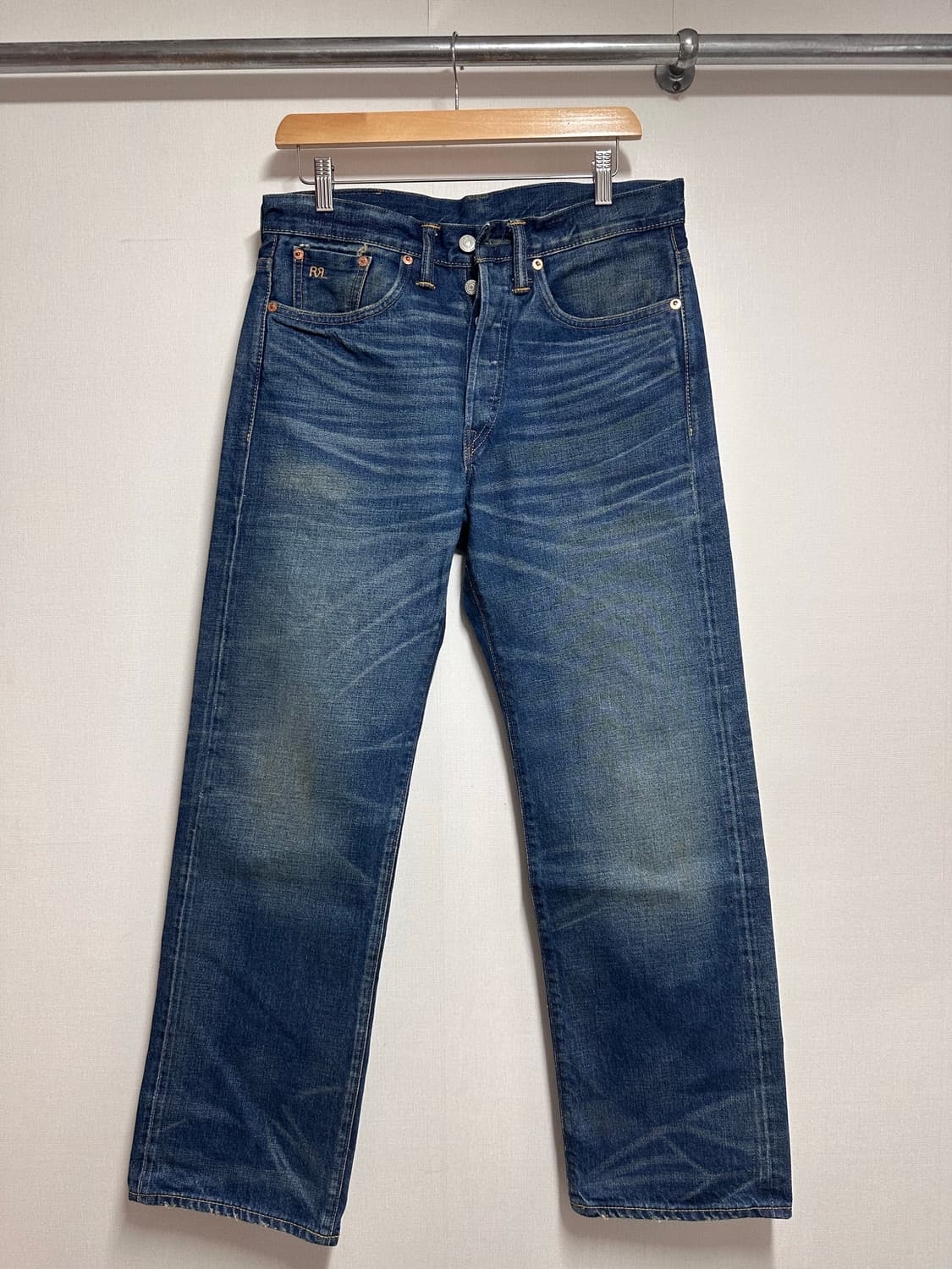 RRL 빈티지 5 포켓 제팬 우븐 셀비지 데님 상품이미지1