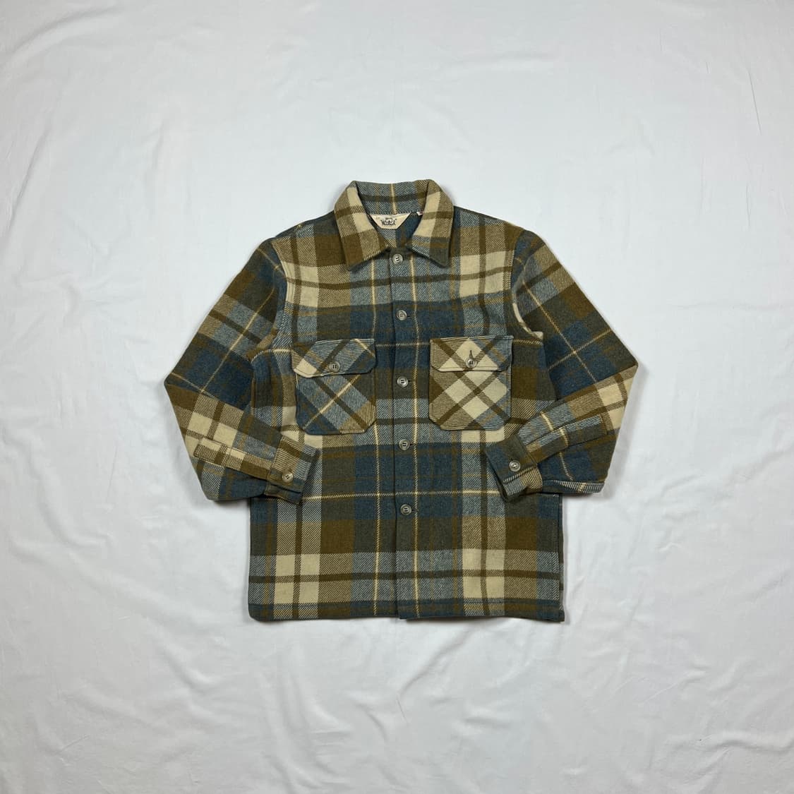 90‘s 울리치 woolrich 체크 헤비울 셔츠 자켓 상품이미지1