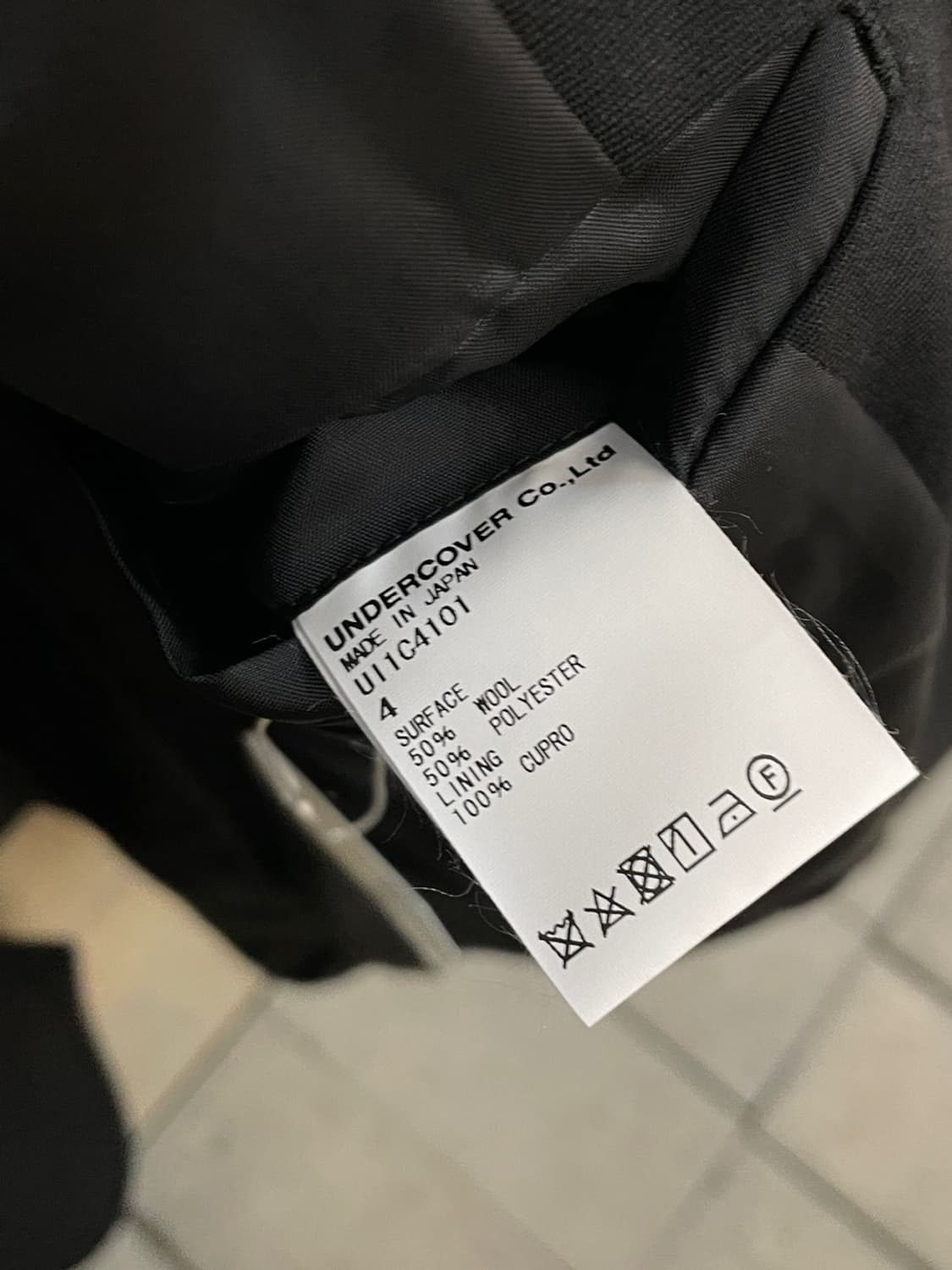 언더커버리즘 언더커버 싱글 브레스티드 자켓 상품이미지7