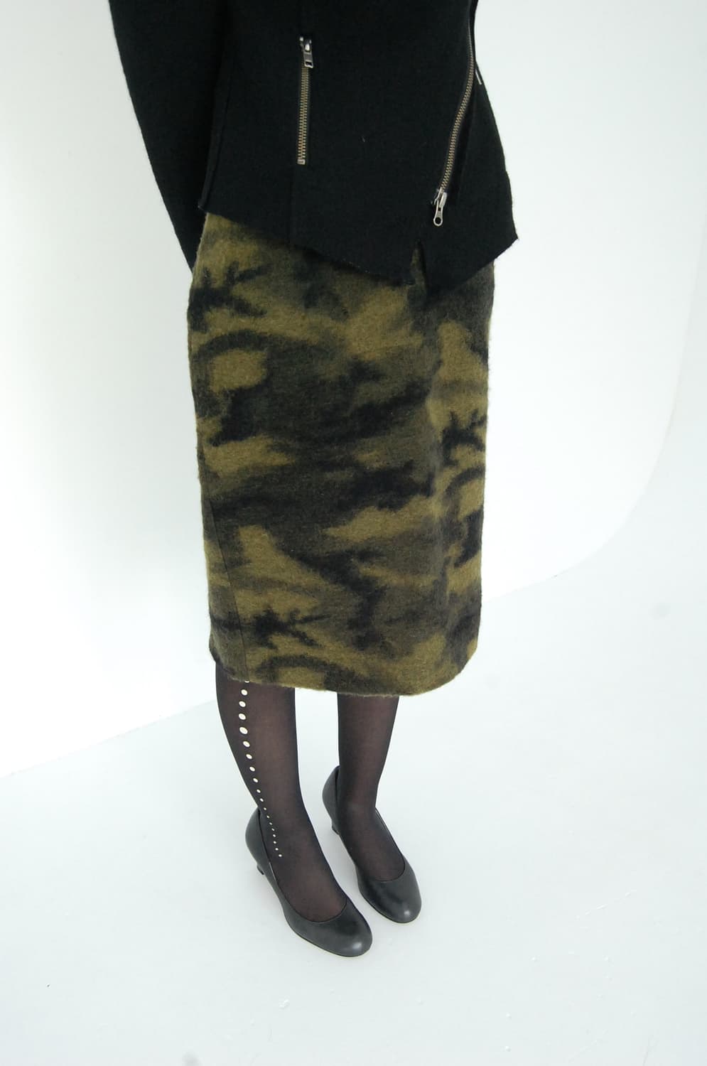 Brahmin wool camo skirt 상품이미지1
