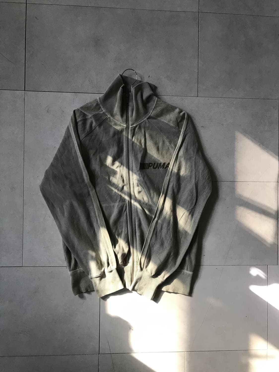 퓨마 카키 하이넥 집업 상품이미지7