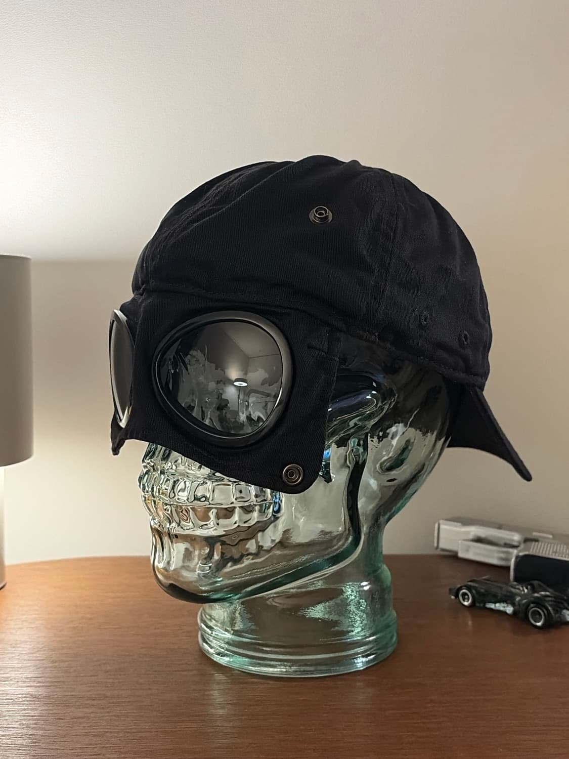 18ss 올드 CP 컴퍼니 고글캡 패치 블랙 볼캡 L (58) 상품이미지2