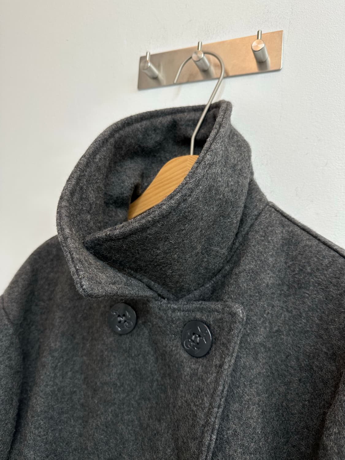 Schott US 740N 42 쇼트 더블 피코트 멜톤 울 그레이 상품이미지6