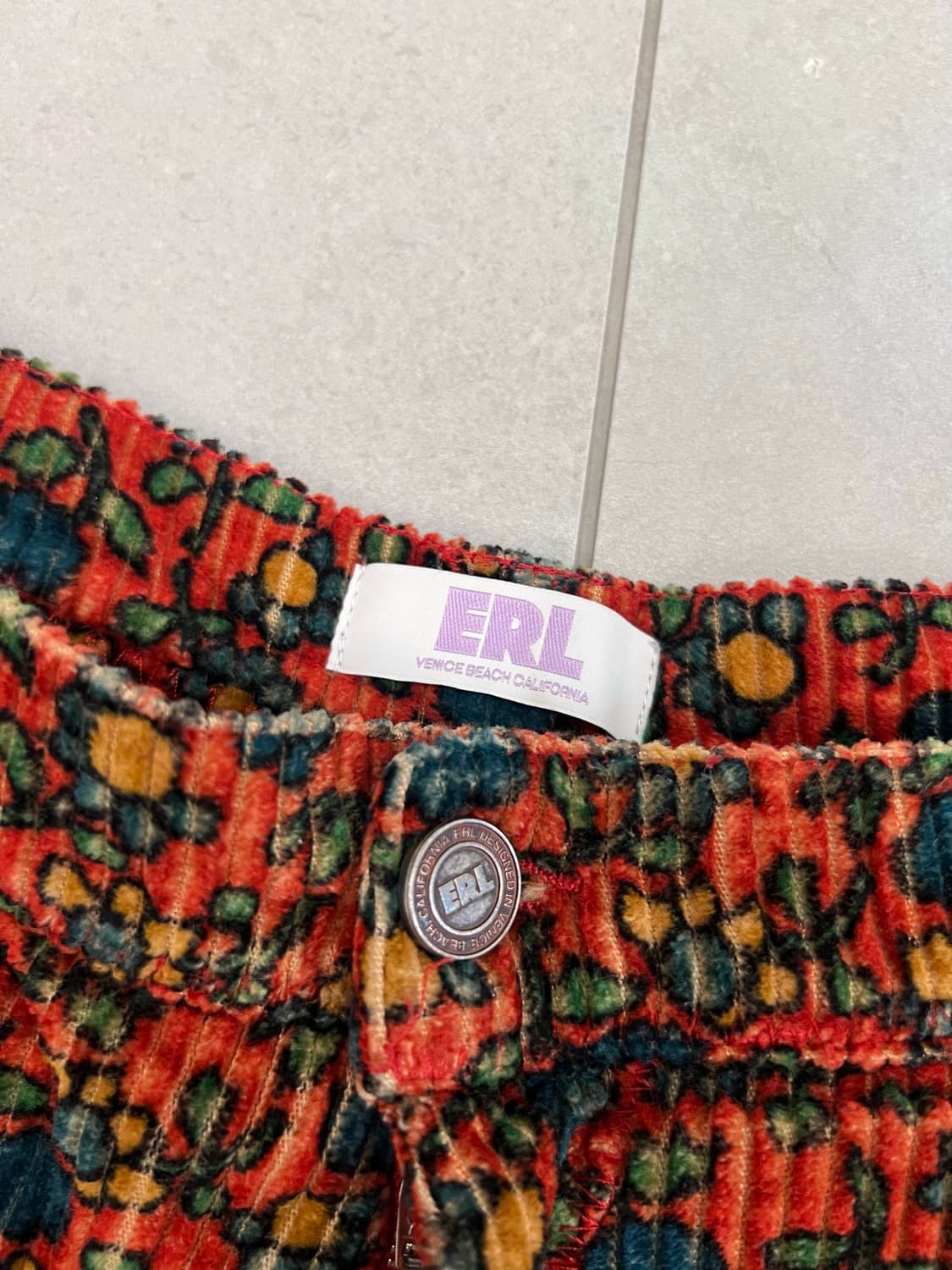 Erl 플라워 코듀로이 버뮤다 팬츠 xl 상품이미지3