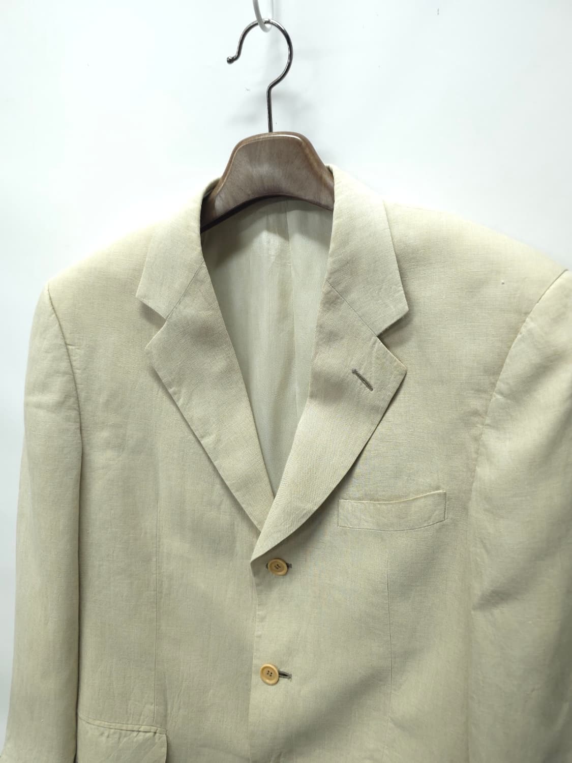에르메네질도 제냐 소프트 라인 베이지 린넨 블레이저 (스위스 메이드) 상품이미지2