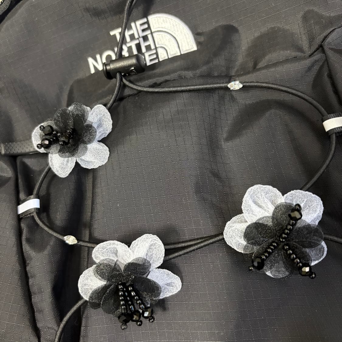 Black flower bagpack 상품이미지3