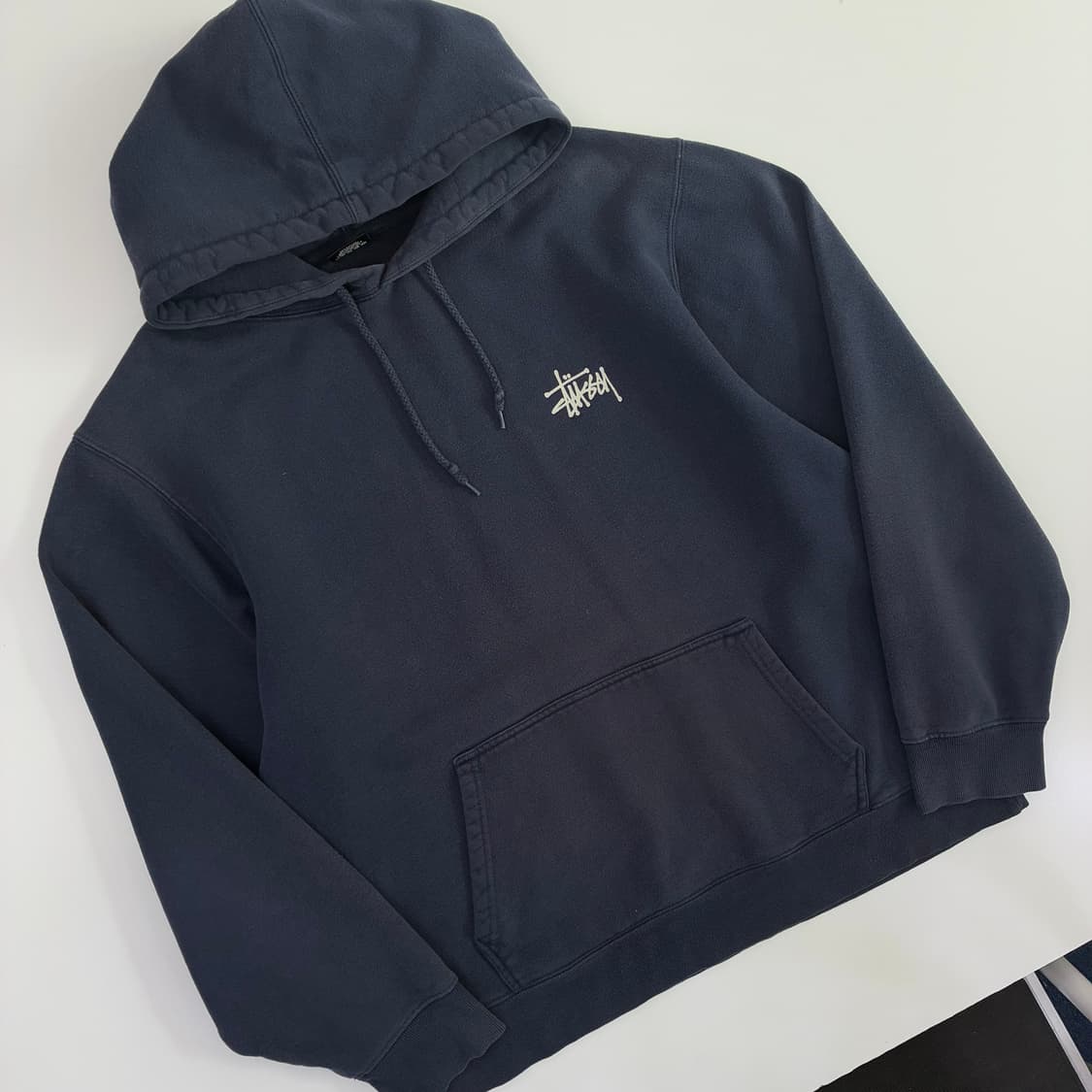 Stussy 스투시 네이비 스탁 후드티 상품이미지3