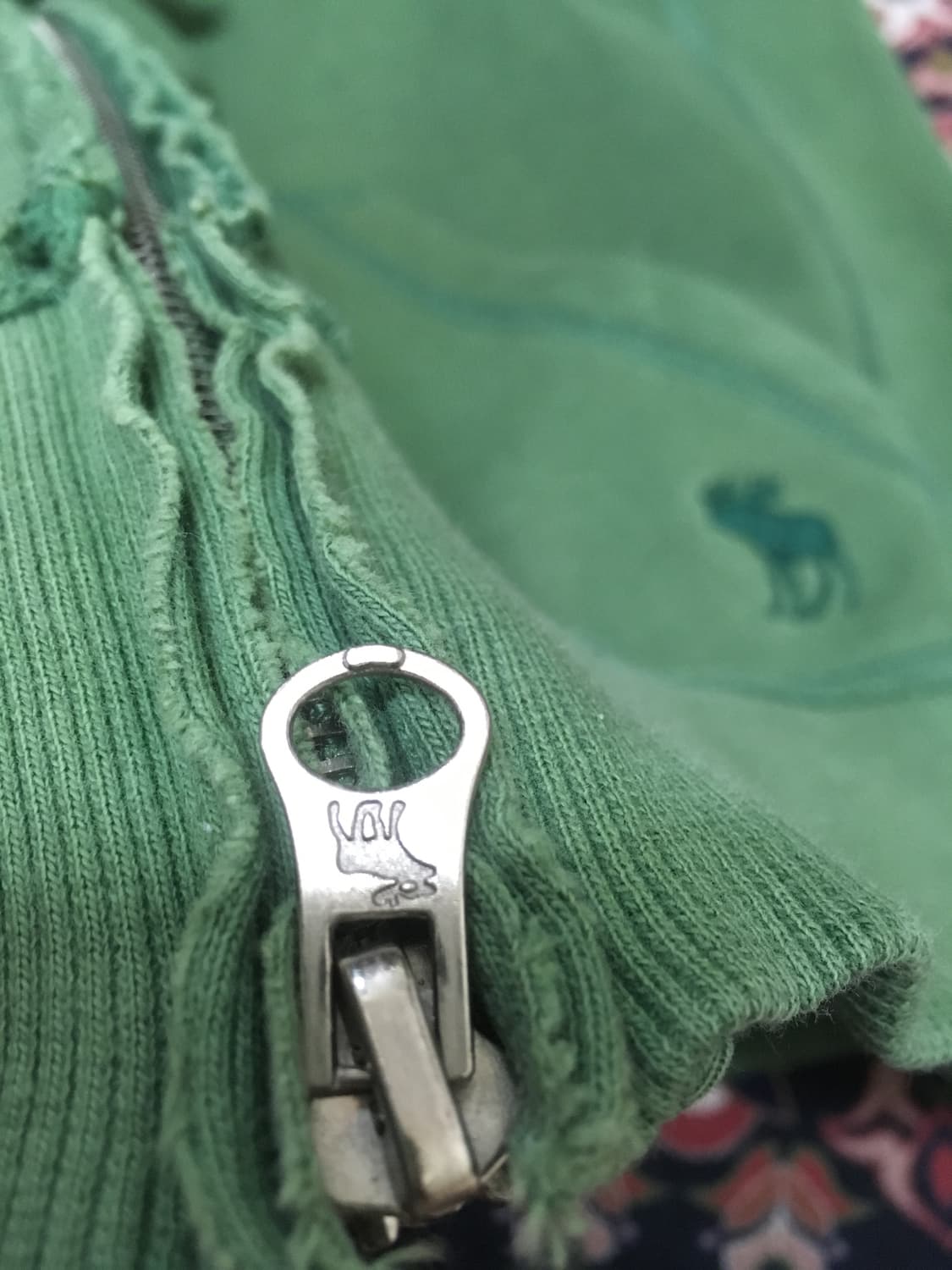 A&F abercrombie green hood zipup 아베크롬비 상품이미지5
