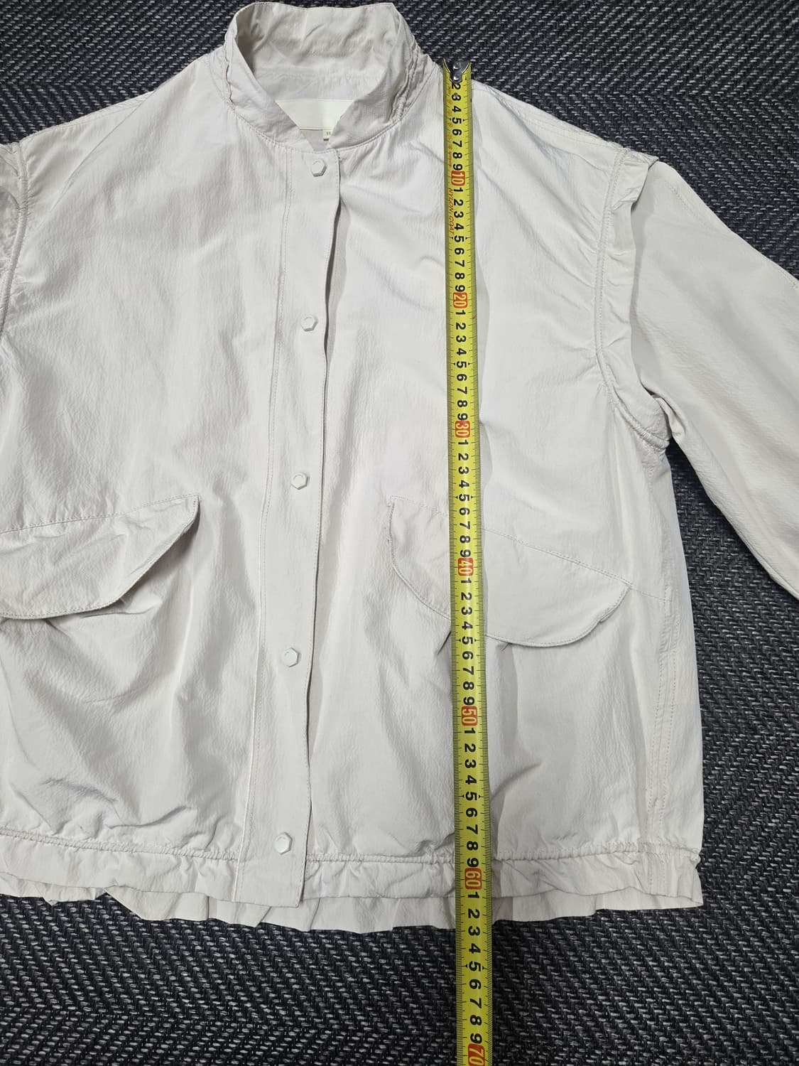 지컷 아이보리 자켓 오버핏 점퍼 상품이미지9