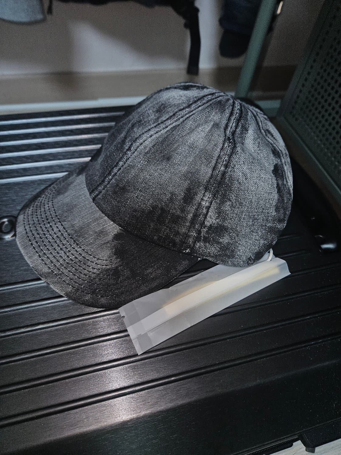 엑슬림 EP.5 시놉시스 01 데님 워시드 볼캡 모자 상품이미지3