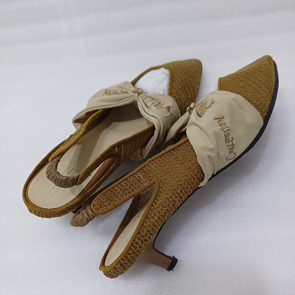 정품 랑방 여름 리본 샌들 슬링백 구두 245 ~ 250 카멜 사랑봉봉 상품이미지2