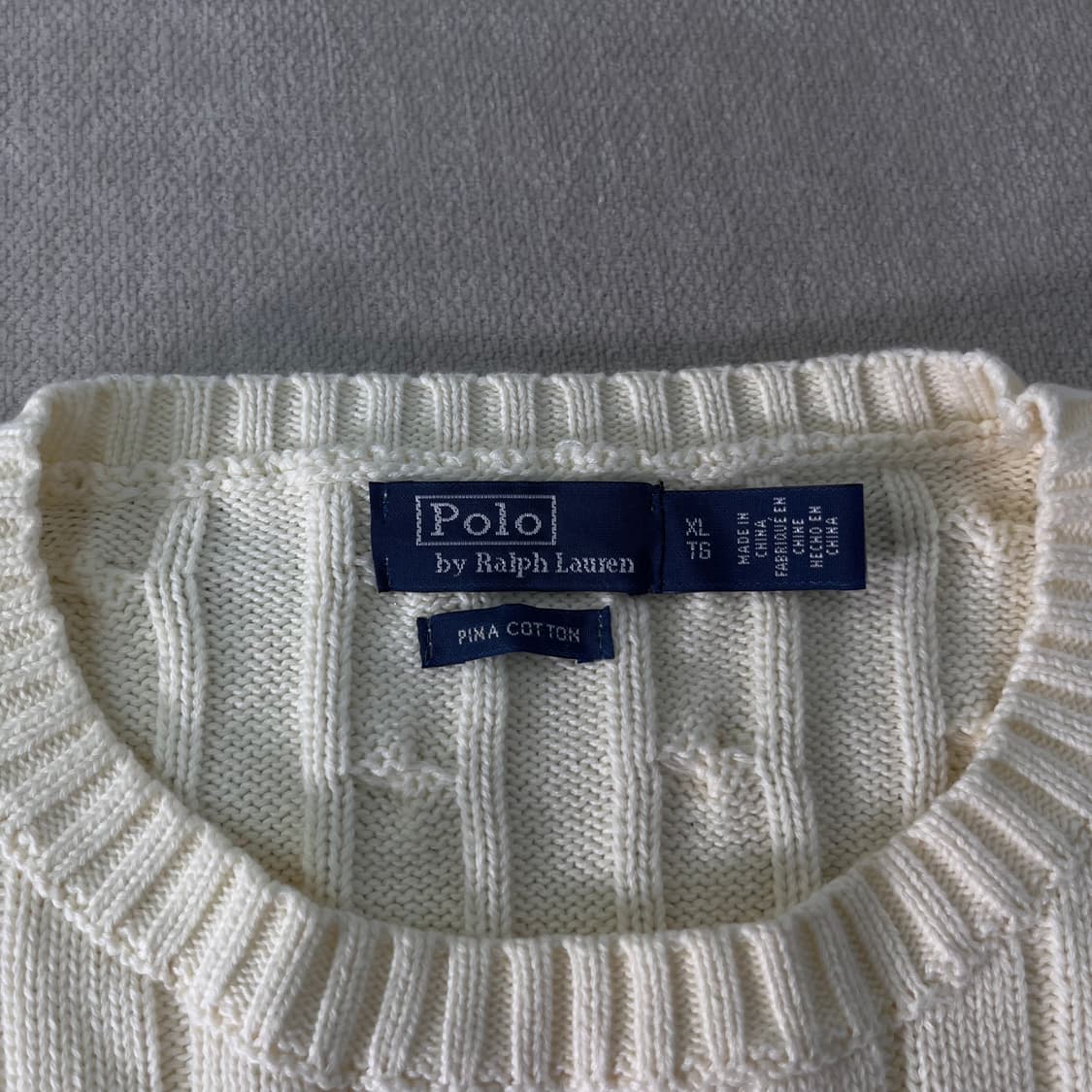 W100 폴로랄프로렌 신형라벨 꽈배기 니트 상품이미지4